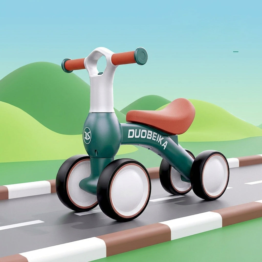 Draisienne porteur bébé 4 roues rouge ou vert | PROJETVELO