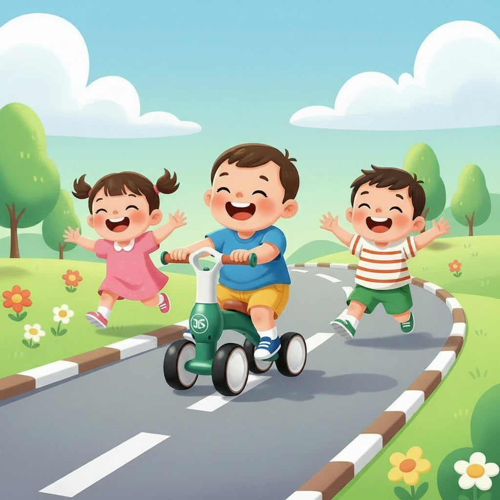 Draisienne porteur bébé 4 roues rouge ou vert | PROJETVELO