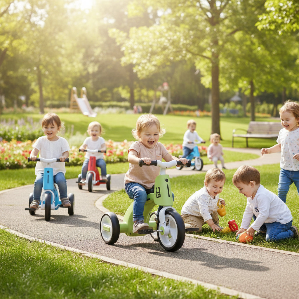 Tricycle enfant évolutif sons lumières design scooter | PROJETVELO