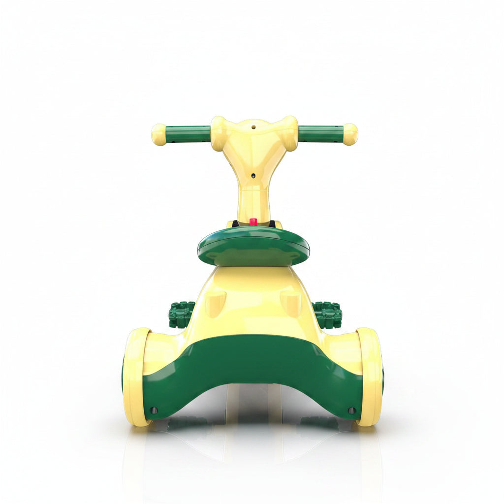 Tricycle enfant lumineux roues mousse musique Vert | PROJETVELO