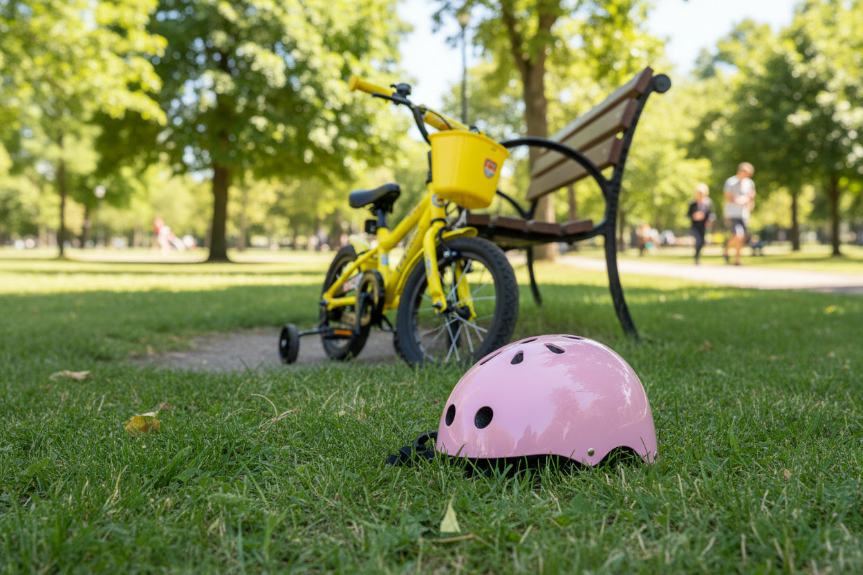 Casque vélo enfant rose ajustable draisienne trottinette | PROJETVELO