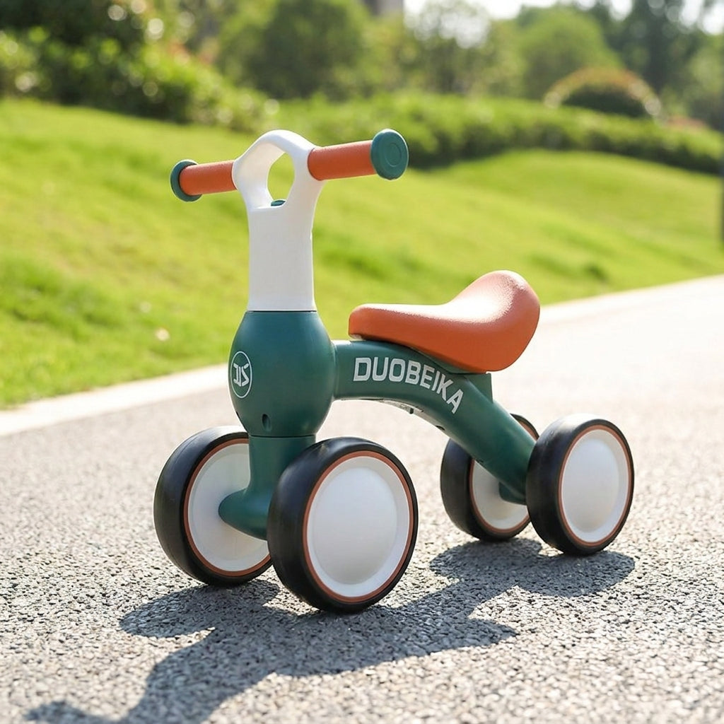 Draisienne porteur bébé 4 roues rouge ou vert | PROJETVELO
