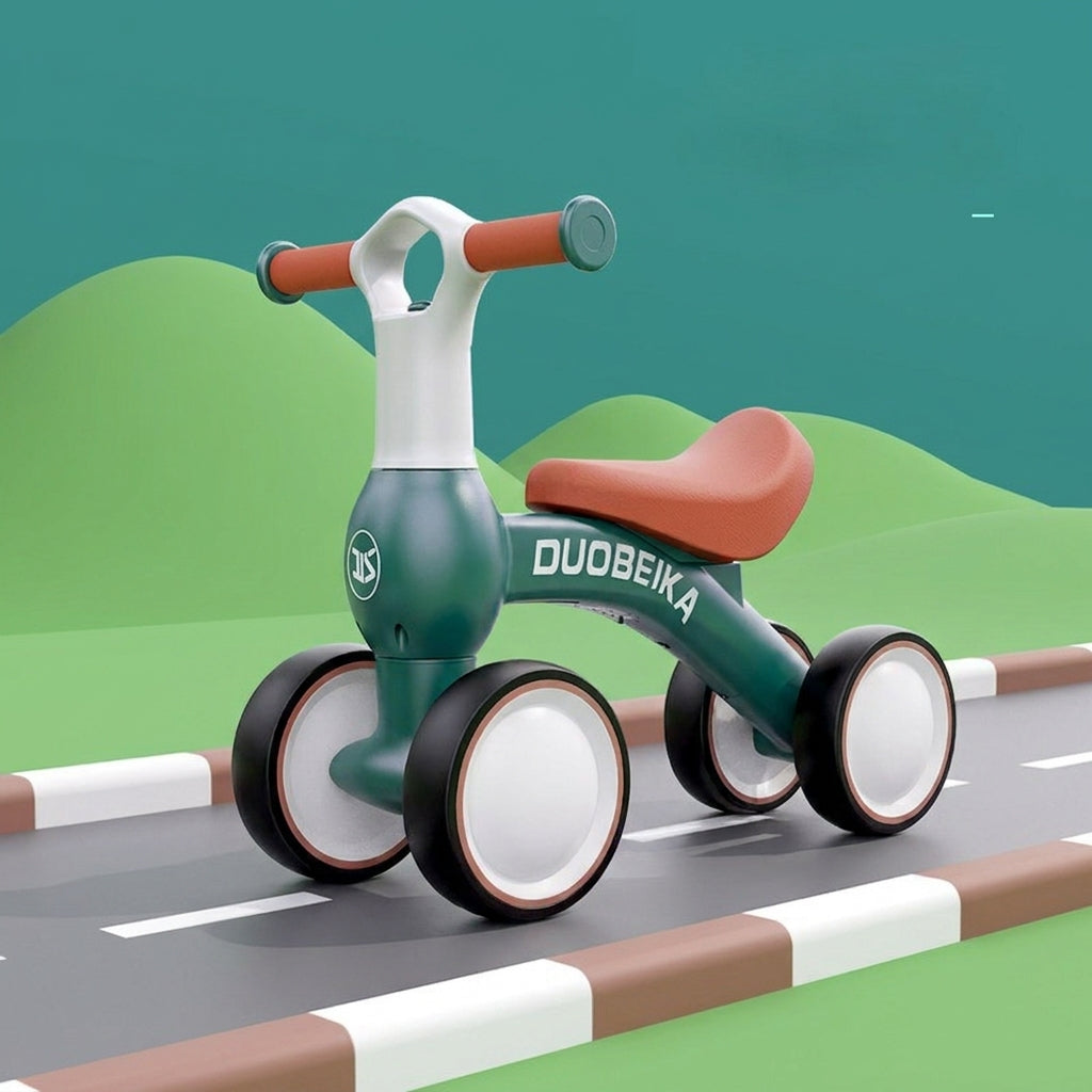 Draisienne porteur bébé 4 roues rouge ou vert | PROJETVELO