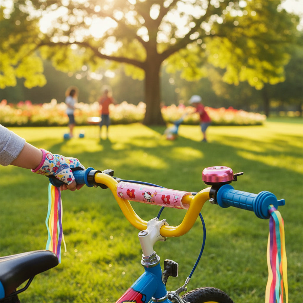 Sonnette vélo enfant rose guidon draisienne trottinette | PROJETVELO