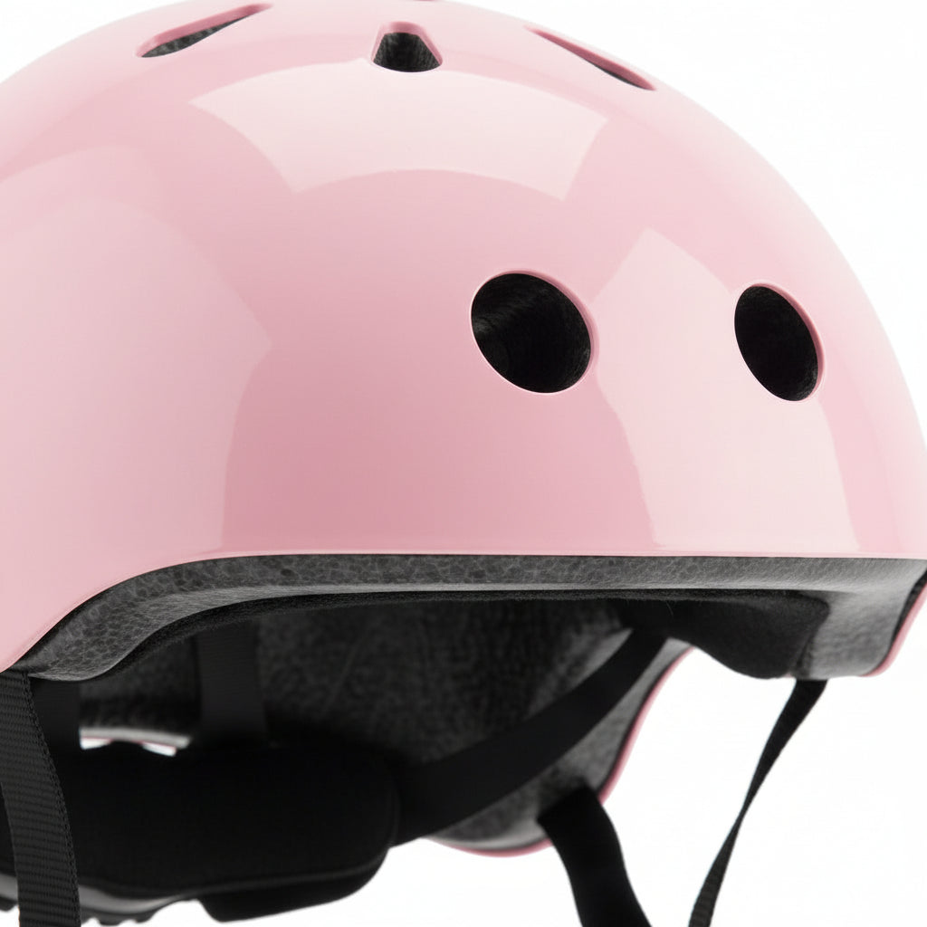 Casque vélo enfant rose ajustable draisienne trottinette | PROJETVELO