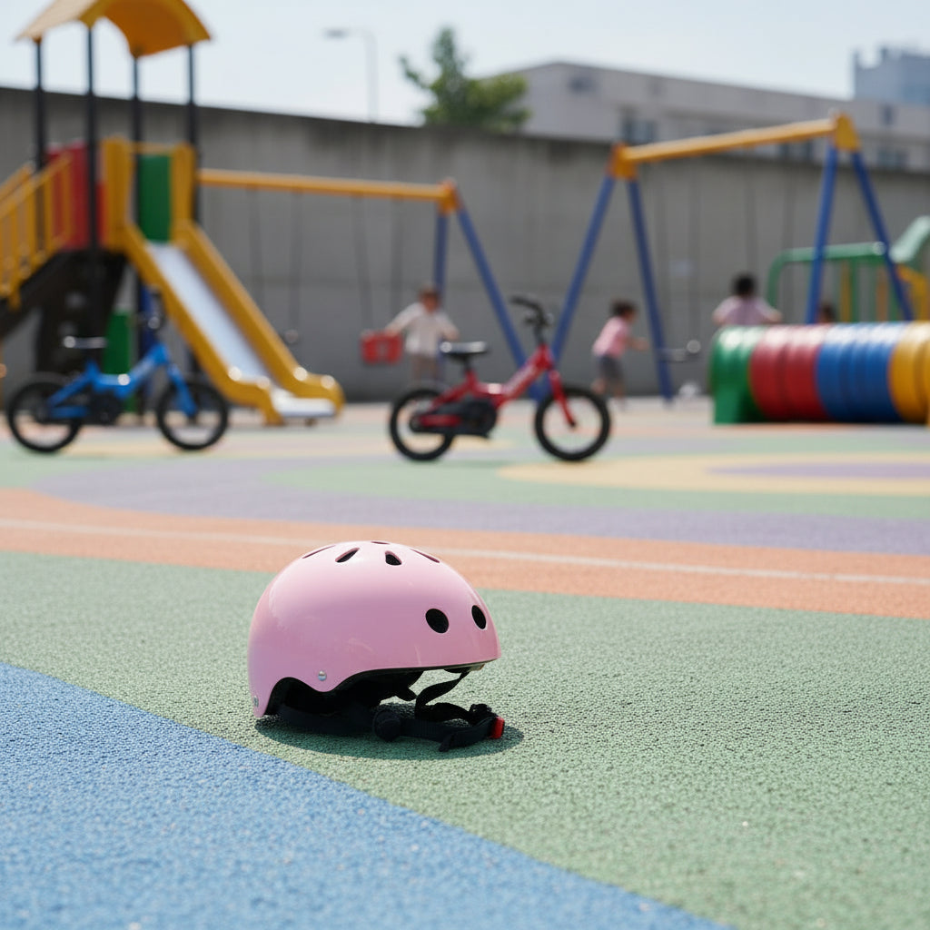 Casque vélo enfant rose ajustable draisienne trottinette | PROJETVELO