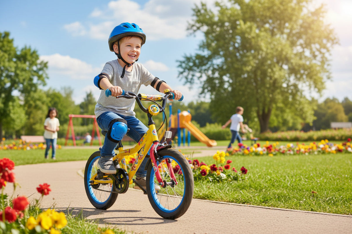 Sonnette vélo enfant jaune pour draisienne et trottinette | PROJETVELO