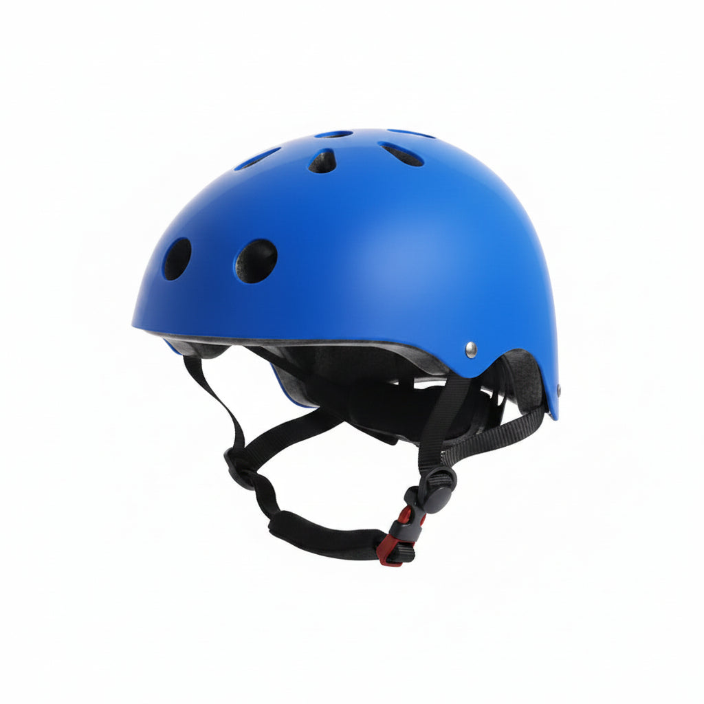 Casque vélo enfant bleu ajustable trottinette roller | PROJETVELO
