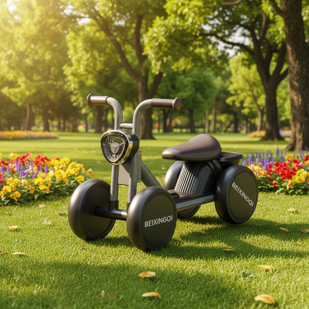 Draisienne moto enfant style vintage sons et lumières | PROJETVELO
