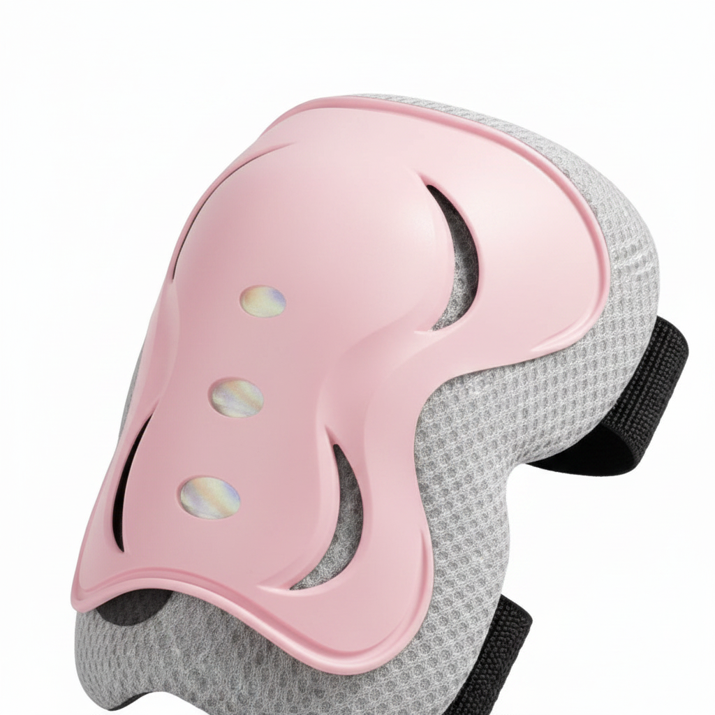 Kit protection enfant rose genouillères coudières poignets | PROJETVELO